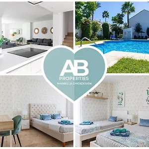 Covd 19 Free- Total Purified - Chic House - 3 Mm To Puerto Banús&beach - Golden Mile - Direct Access To Pool&tropical Garden Marbella