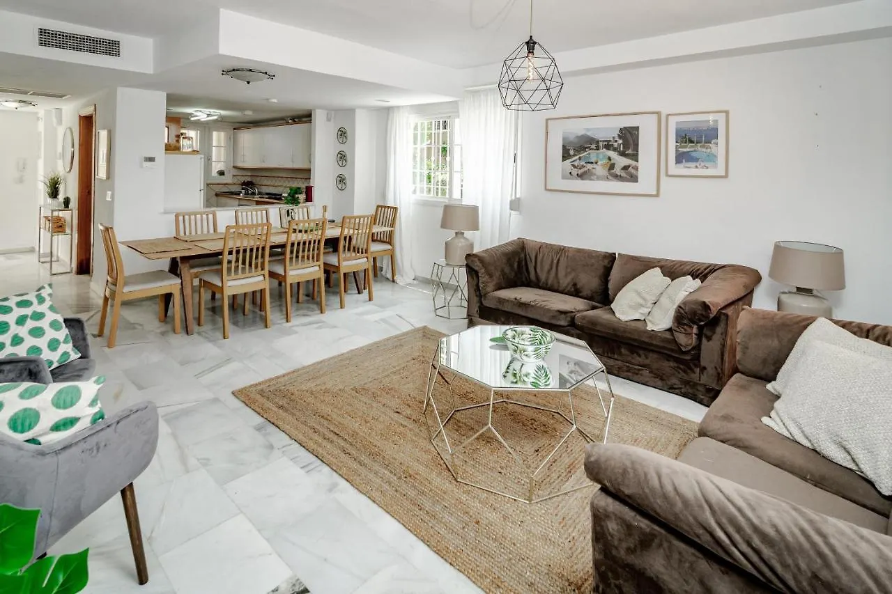 Gorgeous 2 Bedroom Townhouse In Marbella, Steps From An Incredible Beach Holiday home